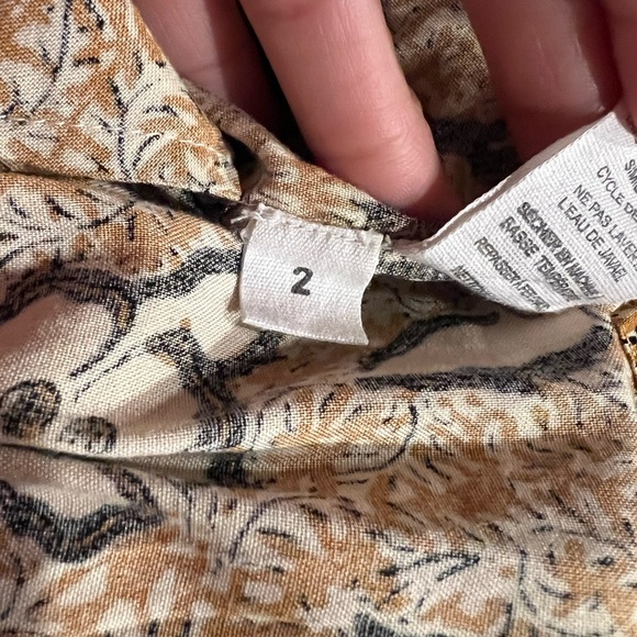 Ulla Johnson Nailah Printed Puff Sleeve Belted Pocket Mini Dress Size 2 - Picture 15 of 15